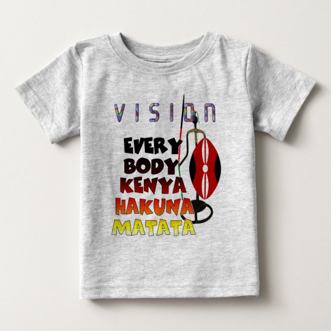 Vision Everybody Kenya Hakuna Matata Baby T-Shirt (Front)