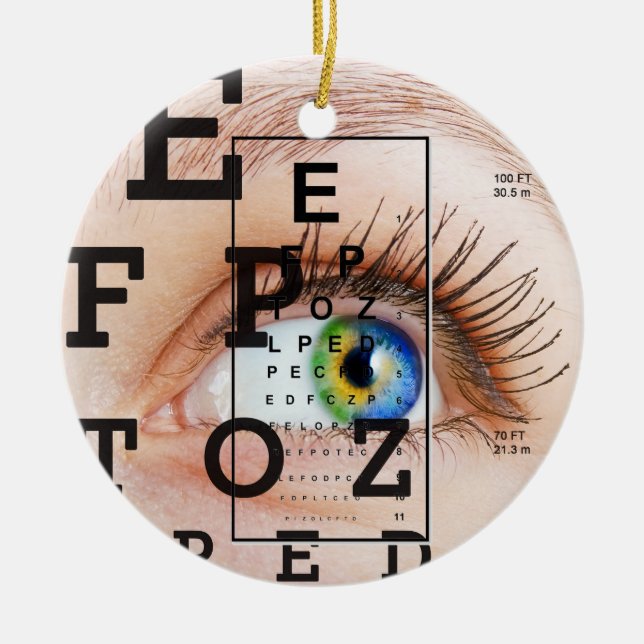 Vision / Eye Doctor - SRF Ceramic Ornament (Front)