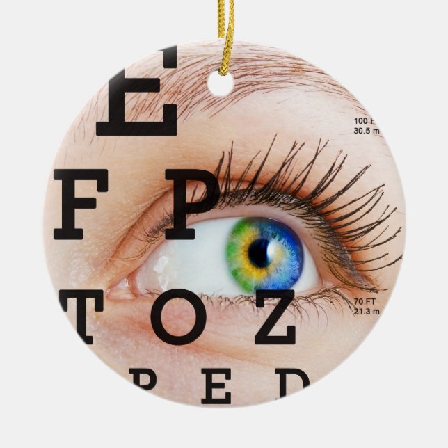 Vision / Eye Doctor - SRF Ceramic Ornament (Front)