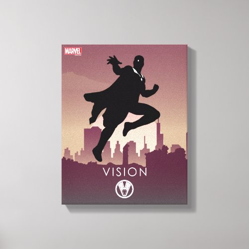 Vision Heroic Silhouette Canvas Print