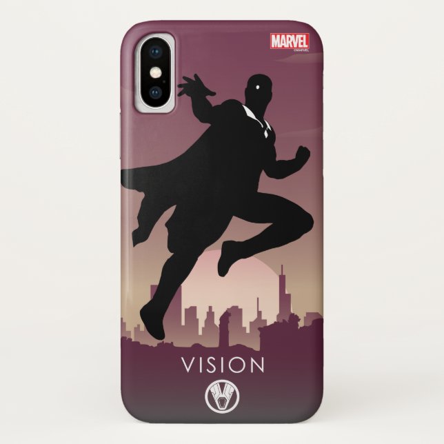 Vision Heroic Silhouette Case-Mate iPhone Case (Back)