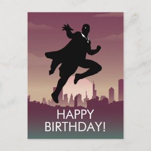 Vision Heroic Silhouette Postcard