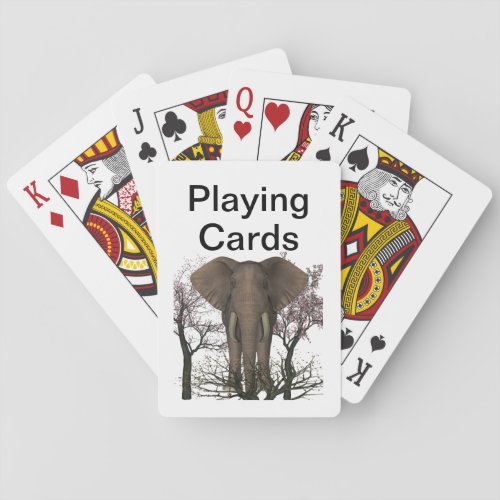 Vision Impaired Elephant Poker Cards