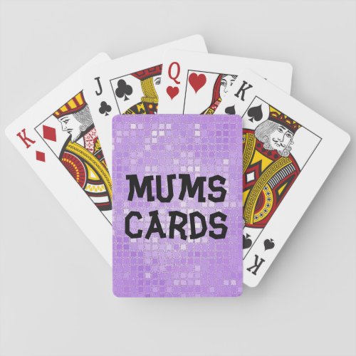 Vision Impaired Mum Poker Cards