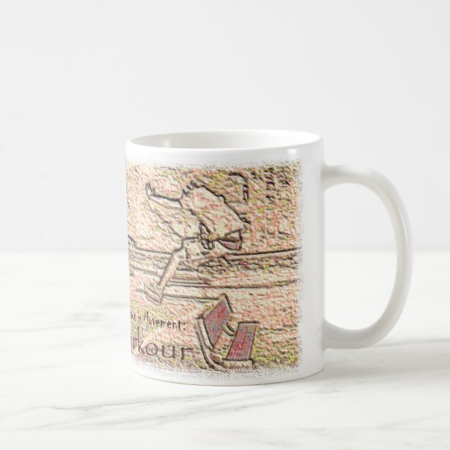 Vision in Movement: Parkour Coffee Mug (Right)