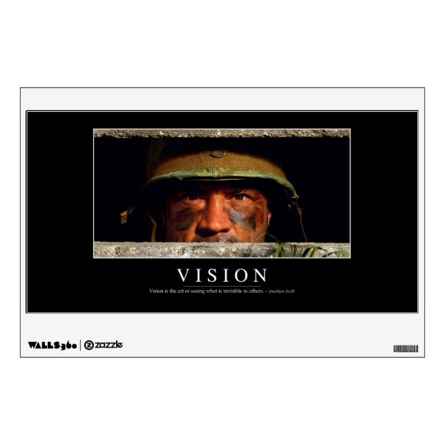 Vision: Inspirational Quote Wall Decal (Front)