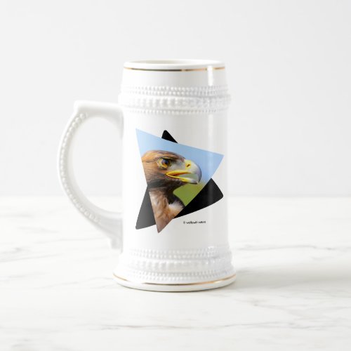 Vision of a Beautiful Young Golden Eagle Beer Stein