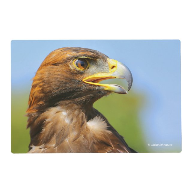 Vision of a Beautiful Young Golden Eagle Placemat (Front)