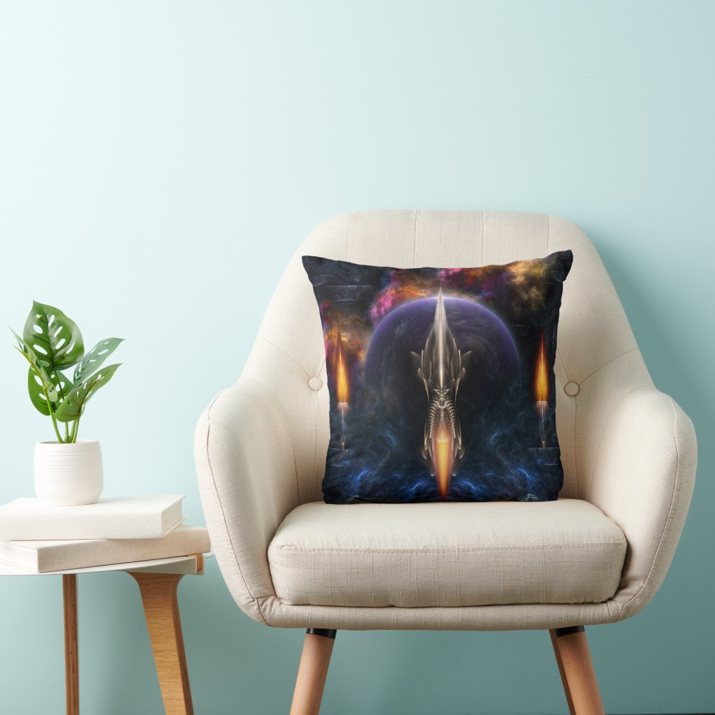 Vision Of Flight Fractal Art Composition by Xzendor7 - A Captivating Discovery 2 Vision Of Flight Fractal Art Composition by Xzendor7 Decorative Art Print Throw Pillow