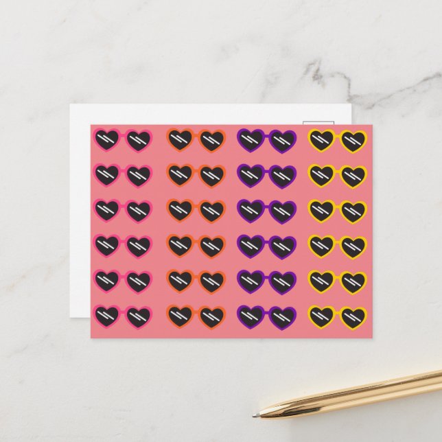 Vision Of Love Holiday Postcard (Front/Back In Situ)
