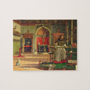 Vision of St. Augustine, 1502-08 (oil on canvas) ( Jigsaw Puzzle