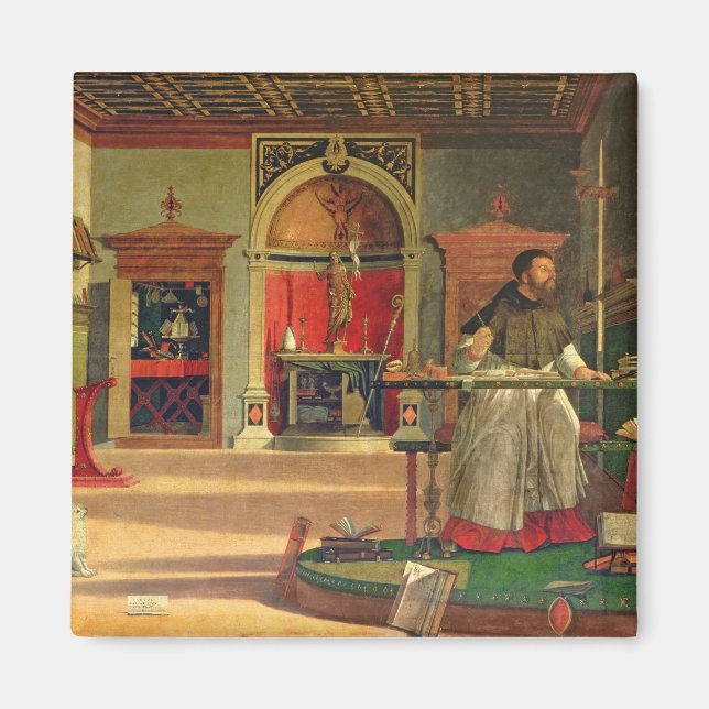 Vision of St. Augustine, 1502-08 (oil on canvas) ( Magnet (Front)