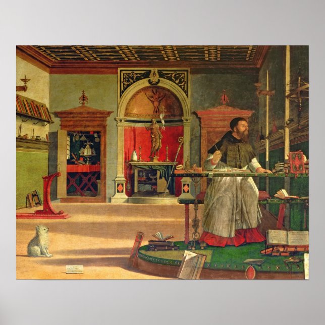 Vision of St. Augustine, 1502-08 (oil on canvas) ( Poster (Front)