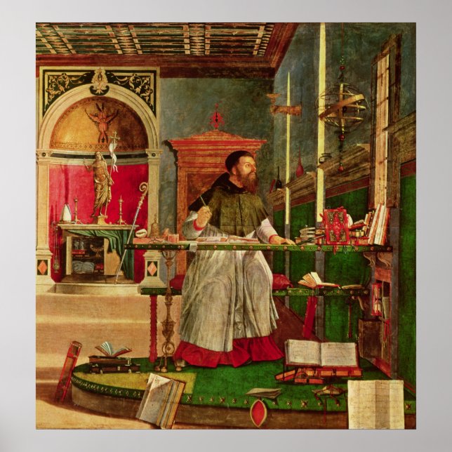 Vision of St. Augustine, 1502-08 Poster (Front)