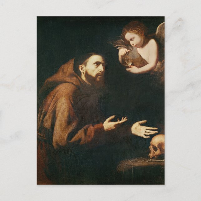 Vision of St. Francis of Assisi Postcard (Front)
