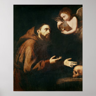 Vision of St. Francis of Assisi Poster