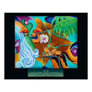 'Vision of the Big Island' Glossy Poster