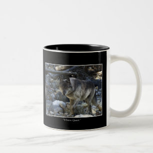 Vision Quest Wolf Gifts Two-Tone Coffee Mug