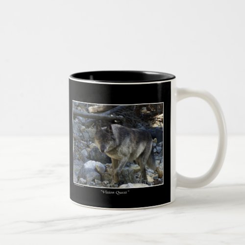 Vision Quest Wolf Gifts Two_Tone Coffee Mug