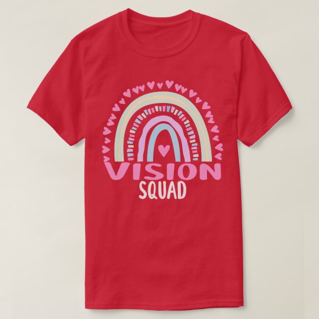 Vision Squad Party Matching Womens Appreciation Ra T-Shirt (Design Front)