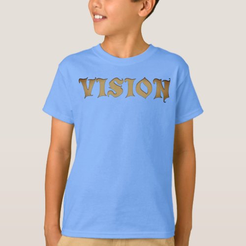 Vision you perfect stylish text olive design T_Shirt