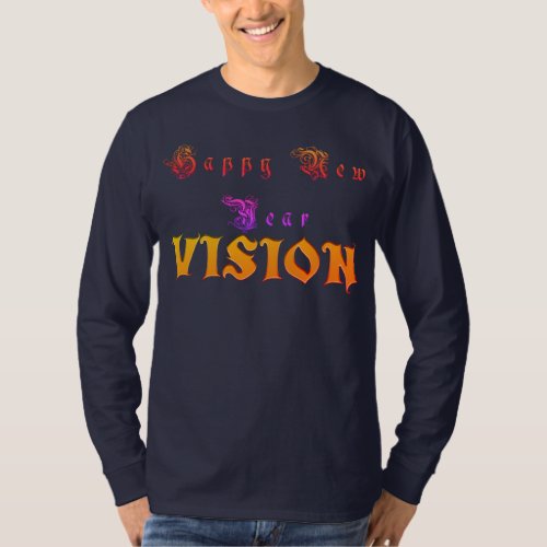 Vision Your Design Happy New year Hakunamatata Men T_Shirt