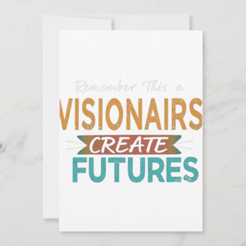 Visionaries Create Futures Holiday Card