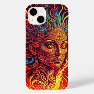 Visionary Girl with Third Eye Pastel Psychedelic  Case-Mate iPhone 14 Case