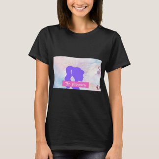 Visionary Purple Silhouette Black T-Shirt