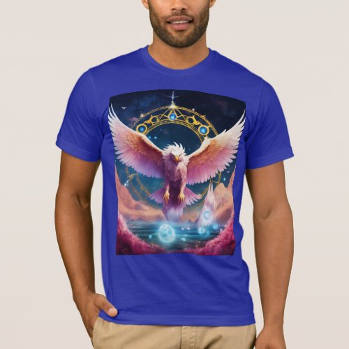 Visionary Soar Crystal Eagle T_Shirt Design