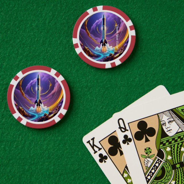 "Visionary Space Travel" Poker Chips (Poker Table (Double))