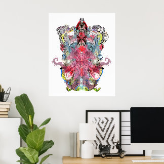 Visionary Surreal Artwork | Symmetrical Fantasy Poster
