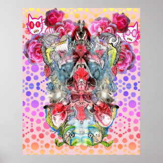 Visionary Surreal Artwork | Symmetrical Fantasy Poster