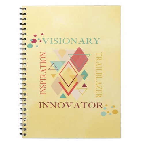 Visionary Trailblazer Innovator Inspiration Notebook