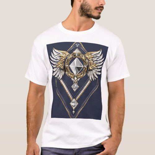 Visionary Wings Crystal Eagle T_Shirt Designs