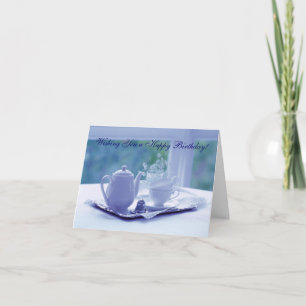Visions of Blue Birthday Card