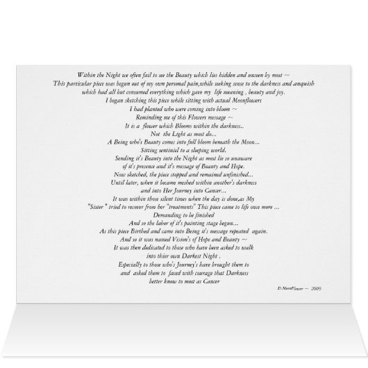 Visions Of Hope & Beauty...With it's "Story" (Inside Horizontal (Top))