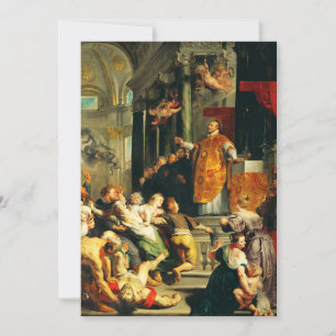 Visions of Ignatius by Peter Paul Rubens Thank You Card