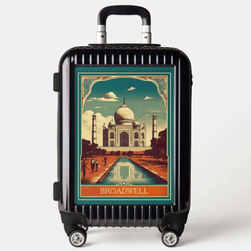 Visions of India Taj Mahal Vintage Travel Poster Luggage