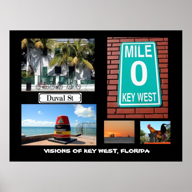 Visions of Key West, Florida Poster (Front)