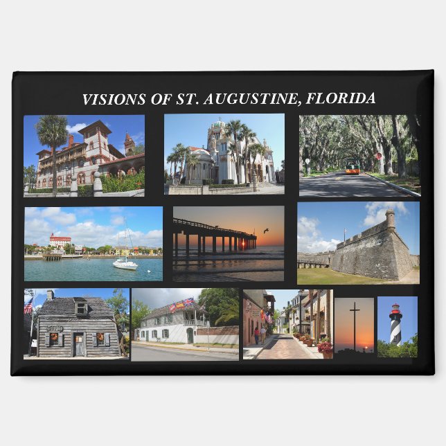Visions of St. Augustine, Florida Magnet (Front)