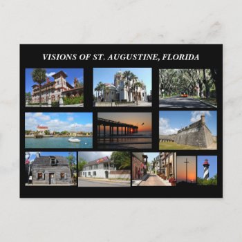 Visions Of St. Augustine  Florida Postcard by paul68 at Zazzle