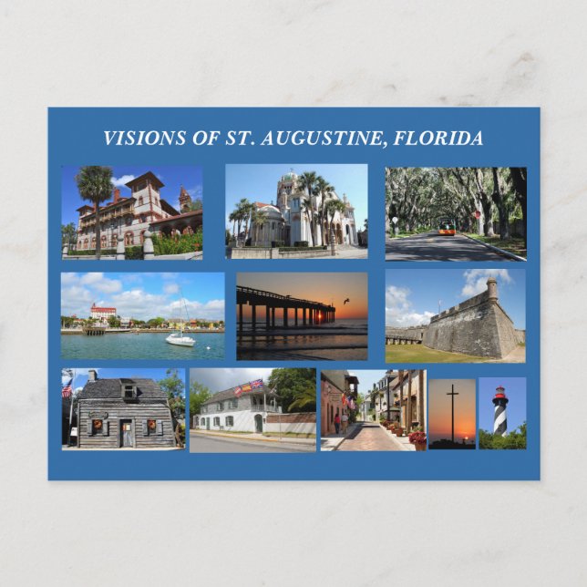 Visions of St. Augustine, Florida Postcard (Front)
