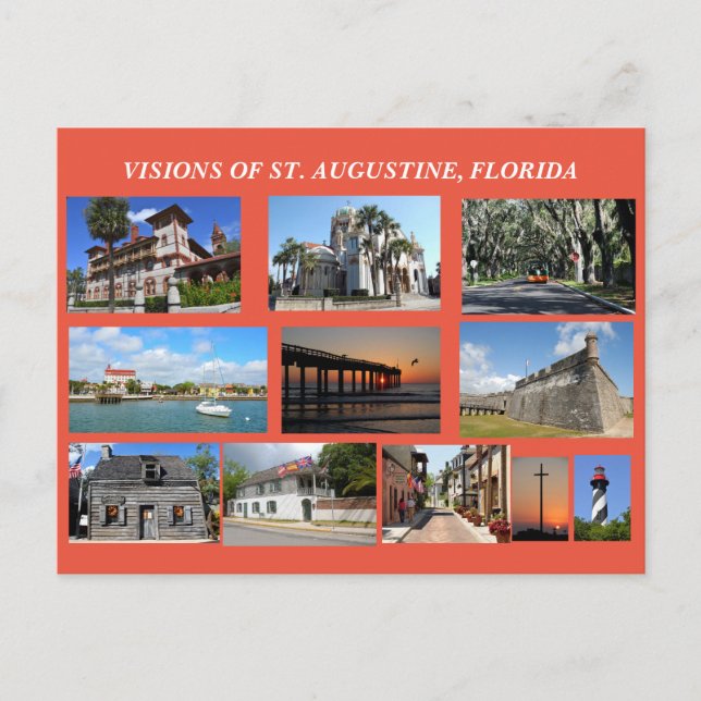 Visions of St. Augustine, Florida Postcard (Front)