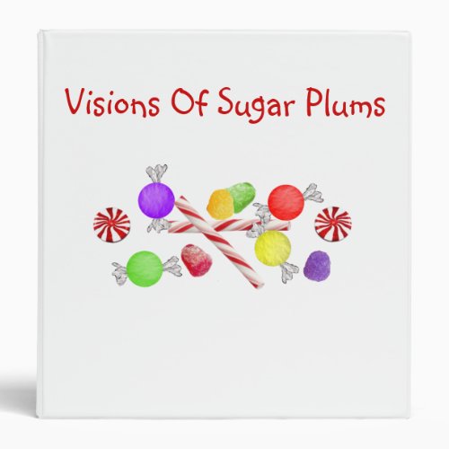 Visions Of Sugar Plums Binder