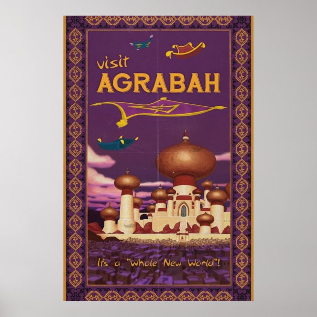 Visit Agrabah Poster (Front)