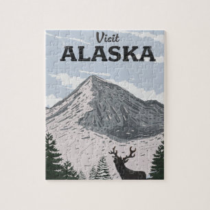 Visit Alaska Jigsaw Puzzle