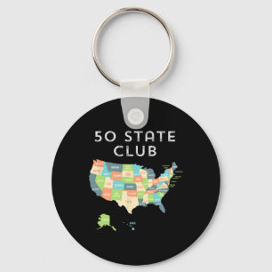 Visit All 50 States Shirt  Keychain