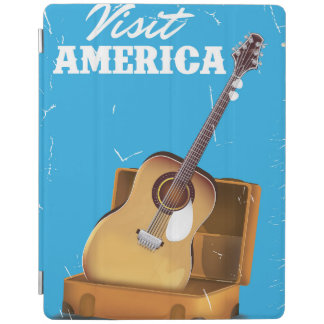 Visit america vintage travel poster iPad smart cover