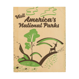 Visit America's National Parks vintage poster
